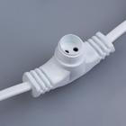 Шнур питания для сосулек 3 выхода, белая нить - Фото 2