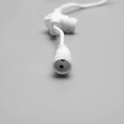 Шнур питания для сосулек 2 выхода, белая нить - Фото 3