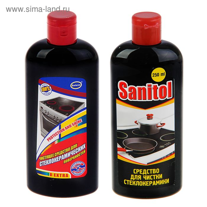 Средство для чистки стеклокерамики Sanitol, 250 мл - Фото 1