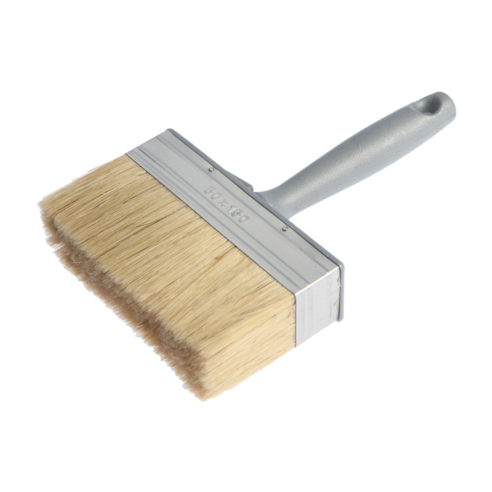 Кисть-макловица ТУНДРА, натуральная щетина, пластиковая рукоятка, 50×150 мм