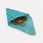 Футляр для монет/наушников на кнопке, бирюзовый - Фото 4