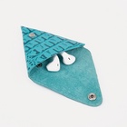 Футляр для монет/наушников на кнопке, бирюзовый - Фото 5