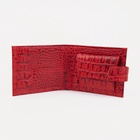 Кошелёк женский на кнопке, цвет красный - Фото 4