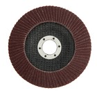 Круг лепестковый торцевой ТУНДРА, 125×22 мм, Р100 - Фото 4