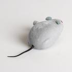 Мышь заводная, 7 см, серая - Фото 4