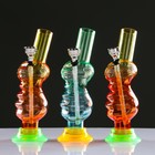 Бонг курительный, h=15 см, «Змей», акриловый, микс - Фото 3