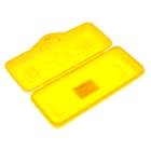 Пенал пластиковый футляр 90х210х40 мм "Премиум", желтый - Фото 2