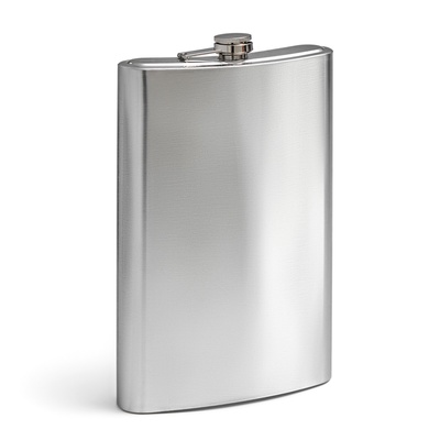 Фляжка Мастер К «Гигант», 1.92 л, подарочная, 64 oz, нержавеющая сталь, серебристая
