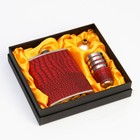 Подарочный набор 6 в 1 «Кожа питона»: фляжка 240 мл, 4 стопки, воронка - Фото 1