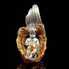 Сувенир полистоун "Сны ангела" под бронзу с золотыми крыльями МИКС 8х4,5 см - Фото 1