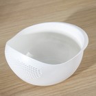 Дуршлаг Доляна «Радуга», 22×16.5×12 см, пластик, белый - Фото 2