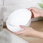 Дуршлаг Доляна «Радуга», 22×16.5×12 см, пластик, белый - Фото 4