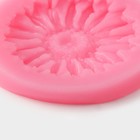 Молд для заливки Доляна «Герберы», силикон, d=6 см, розовый - Фото 3