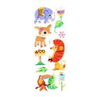 Наклейка детская пластик со стразами "Животные" МИКС 23х7,5 см - Фото 1