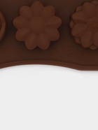 Форма для конфет и шоколада Доляна «Ассорти», силикон, 22×10.5×1.5 см, 15 ячеек (d=2.7 см), коричневая - Фото 6