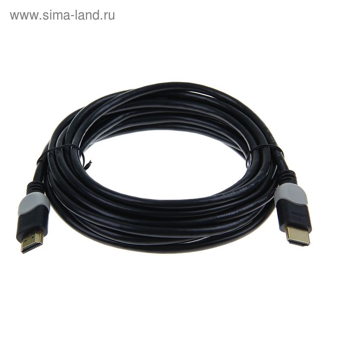 Кабель видео Smartbuy K-251, HDMI(m)-HDMI(m), ver 1.4, 5 м, черный - Фото 1