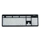 Клавиатура Smartbuy 301, проводная, мембранная, подсветка, USB, черно-белая - Фото 3