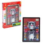 Планшет детский-повторюшка, 3D "КОТ" с функцией записи голоса, музыка, свет, работает от батареек - Фото 1