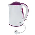 Чайник электрический Lamark LK-7006, 1.7 л, 2000 Вт, бело-фиолетовый - Фото 1