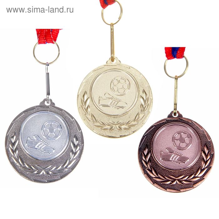 Медаль тематическая 034 "Футбол" бронза - Фото 1