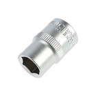 Головка торцевая шестигранная ТУНДРА, под квадрат 1/2", 13 мм, CrV - Фото 1