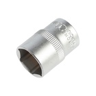 Головка торцевая шестигранная ТУНДРА, под квадрат 1/2", 20 мм, CrV - Фото 5