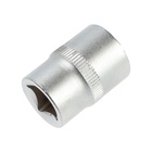 Головка торцевая шестигранная ТУНДРА, под квадрат 1/2", 20 мм, CrV - Фото 2