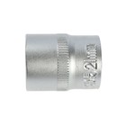 Головка торцевая шестигранная ТУНДРА, под квадрат 1/2", 21 мм, CrV - Фото 4