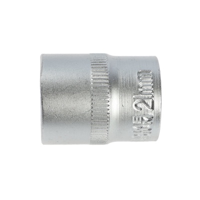 Головка торцевая шестигранная ТУНДРА, под квадрат 1/2", 21 мм, CrV