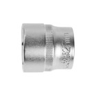 Головка торцевая шестигранная ТУНДРА, под квадрат 1/2", 27 мм, CrV - Фото 4