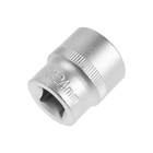 Головка торцевая шестигранная ТУНДРА, под квадрат 1/2", 24 мм, CrV - Фото 5