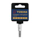 Головка с битой ТУНДРА, CrV, под квадрат 1/4", H6 1123586