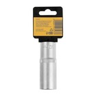 Головка торцевая шестигранная удлиненная ТУНДРА, под квадрат 1/2", 21 мм, CrV - Фото 4