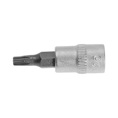 Головка с битой ТУНДРА, под квадрат 1/4", Т25, CrV