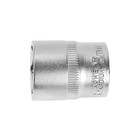 Головка торцевая шестигранная ТУНДРА, под квадрат 1/2", 23 мм, CrV - Фото 4