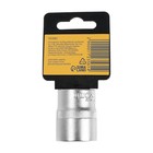 Головка торцевая шестигранная ТУНДРА, под квадрат 1/2", 23 мм, CrV - Фото 3