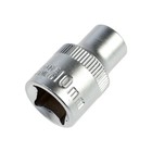 Головка торцевая шестигранная ТУНДРА, под квадрат 1/2", 10 мм, CrV - Фото 5