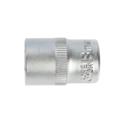 Головка торцевая шестигранная ТУНДРА, под квадрат 1/2", 18 мм, CrV