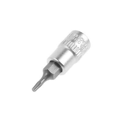 Головка с битой ТУНДРА, CrV, под квадрат 1/4", Т8