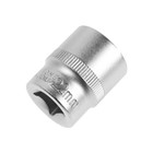 Головка торцевая шестигранная ТУНДРА, под квадрат 1/2", 22 мм, CrV - Фото 2