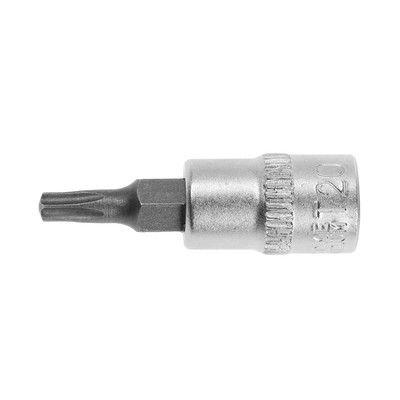 Головка с битой ТУНДРА, под квадрат 1/4", Т20, CrV