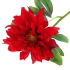 Цветы искусственные георгин 35 см красный - Фото 2