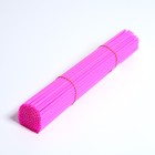 Трубочка для шаров, флагштоков и сахарной ваты, 41 см, d=6 мм, цвет розовый - Фото 1