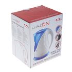Чайник электрический Luazon LPK-1701, 1.7 л, 2200 Вт, бело-синий - Фото 7