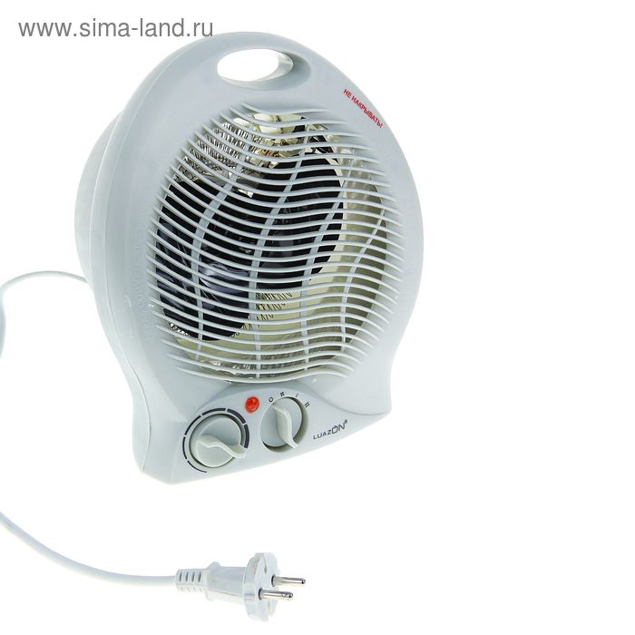 Тепловентилятор Luazon LTO-02, напольный, 2000 Вт, до 20 м², белый - Фото 1