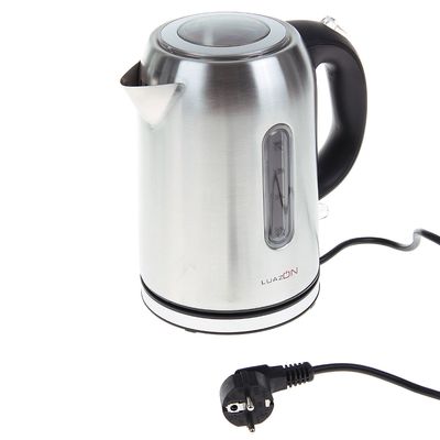 Чайник электрический Luazon LMK-1701, 1.7 л, 2200 Вт, серебристый