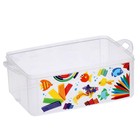 Ящик для игрушек с аппликацией ART BOX, 2 секции 2 + 3 л, с крышкой и ручкой, бесцветный - Фото 3