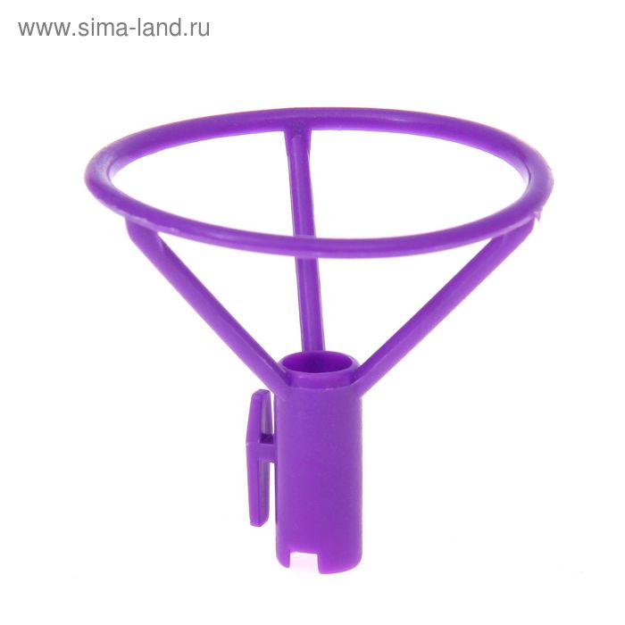 Держатель-зажим для шаров, отверстие 1 см, d=6 см, цвет фиолетовый - Фото 1