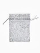 Мешочек подарочный «Узор серебристый», 7×9 см, цвет серебро - Фото 3