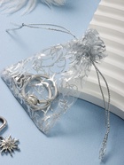 Мешочек подарочный «Узор серебристый», 7×9 см, цвет серебро - Фото 2